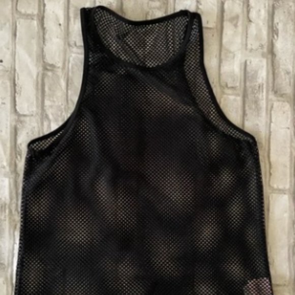Bombshell Sportswear Full Mohawk Tank Top - Full Length Black Large - Picture 1 of 5